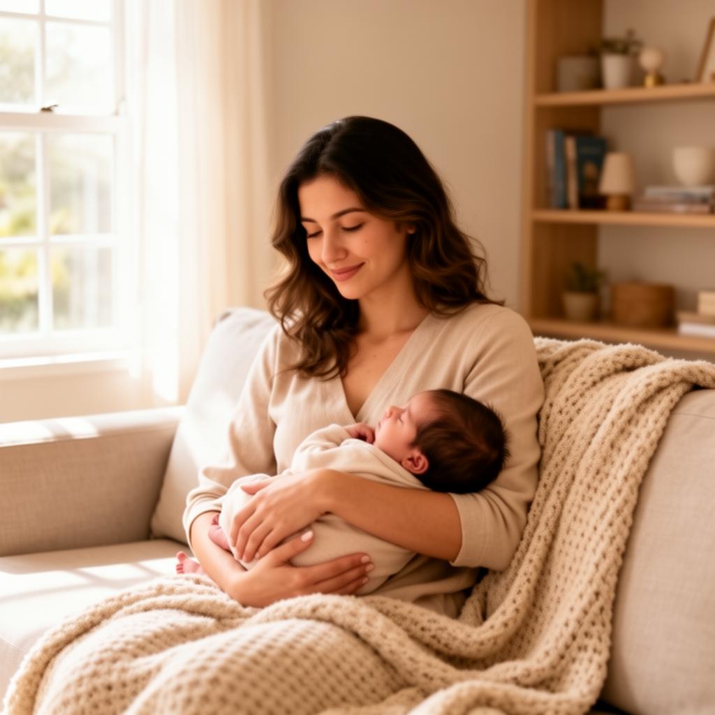 Mãe com seu bebê